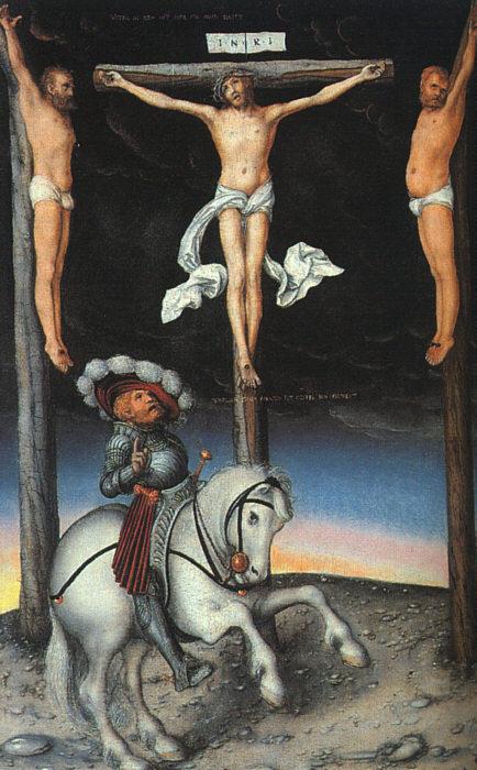 CRANACH, Lucas the Elder The Crucifixion with the Converted Centurion dfg oil painting image